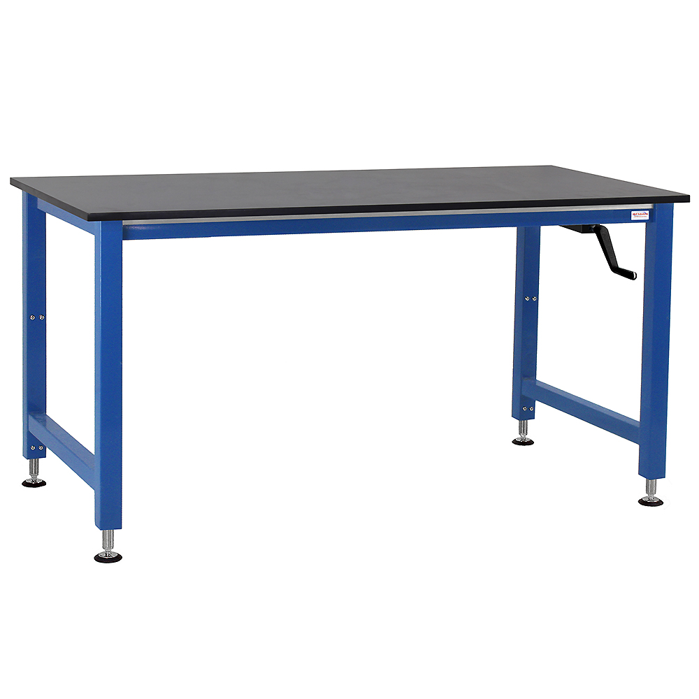 JA1000 Manual Hydraulic Lift Workbench 12" Stroke with 0.75" Phenolic Resin Work Surface