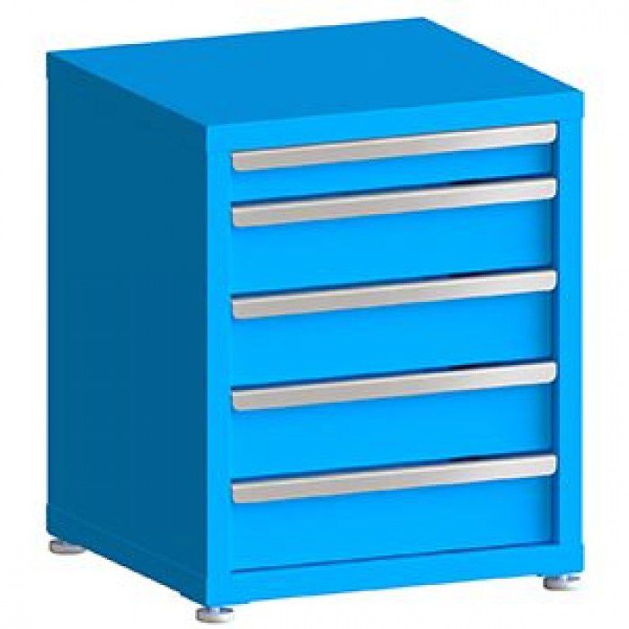 200# Capacity Drawer Cabinet, 3",5",5",5",5" drawers, 27" H x 22" W x 21" D