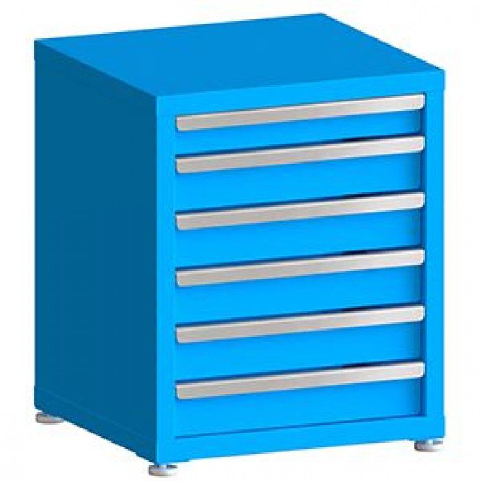 100# Capacity Drawer Cabinet, 3",4",4",4",4",4" drawers, 27" H x 22" W x 21" D