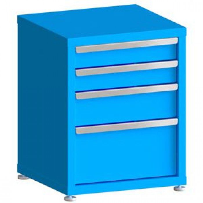 200# Capacity Drawer Cabinet, 4",4",6",10" drawers, 28" H x 22" W x 21" D