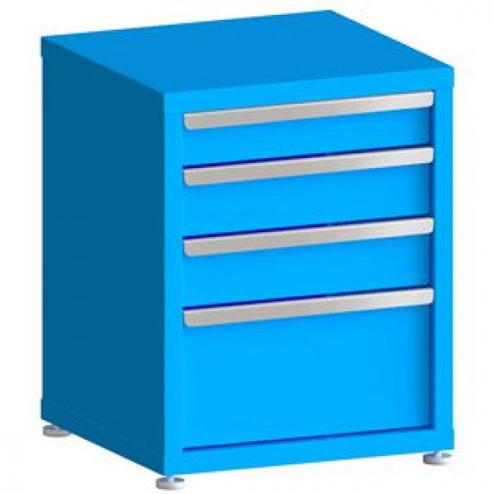 100# Capacity Drawer Cabinet, 4",5",5",10" Drawers, 28" H x 22" W x 21" D