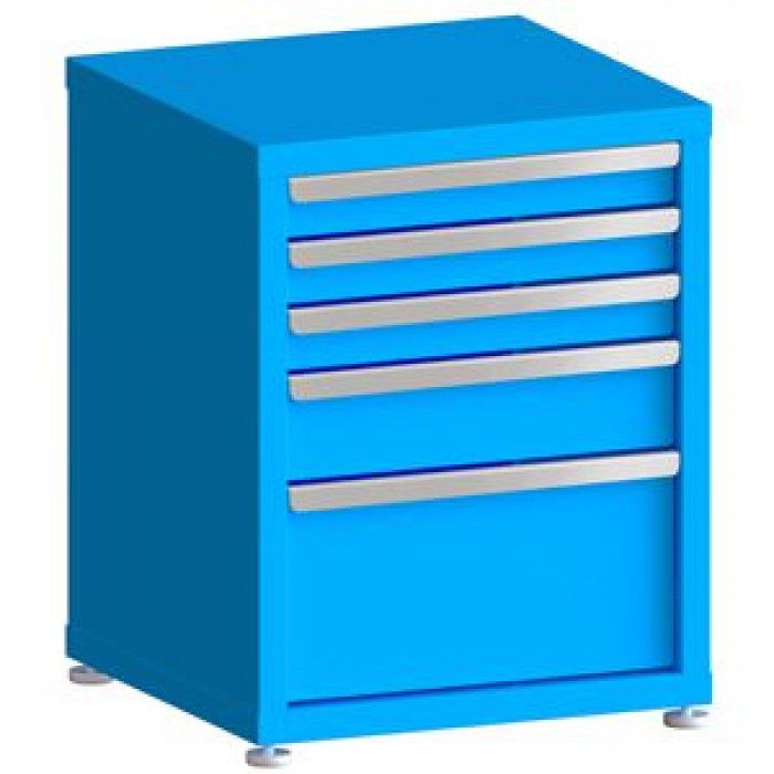 200# Capacity Drawer Cabinet, 3",3",3",5",10" drawers, 28" H x 22" W x 21" D