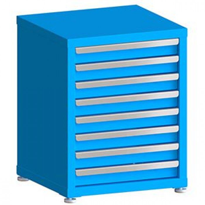 100# Capacity Drawer Cabinet, 3",3",3",3",3",3",3",3" drawers, 28" H x 22" W x 21" D