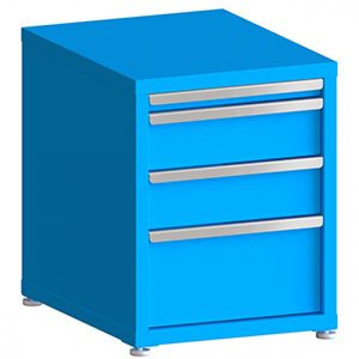 130# Capacity Drawer Cabinet, 2",6",6",10" Drawers, 28" H x 22" W x 28" D