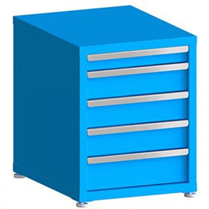 100# Capacity Drawer Cabinet, 3",5",5",5",6" drawers, 28" H x 22" W x 28" D
