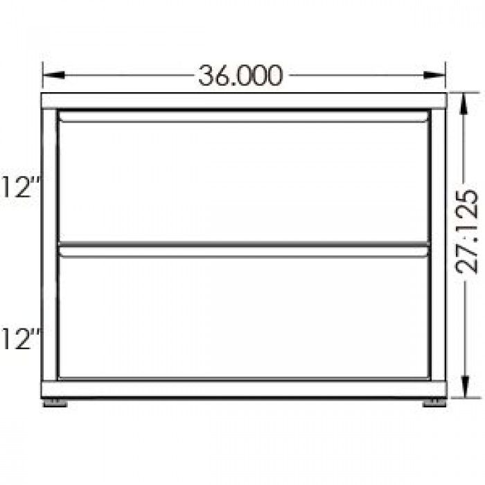 200# Capacity Drawer Cabinet, 12",12" drawers, 28" H x 36" W x 21" D - Image 2