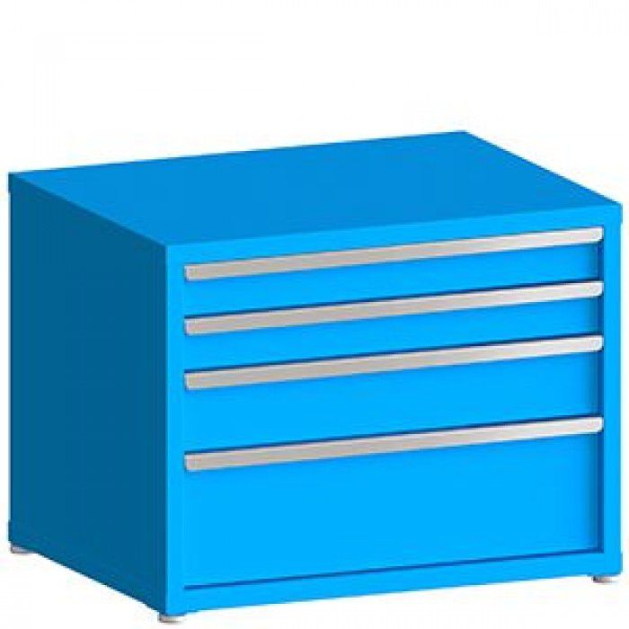 130# Capacity Drawer Cabinet, 4",4",6",10" Drawers, 28" H x 36" W x 28" D
