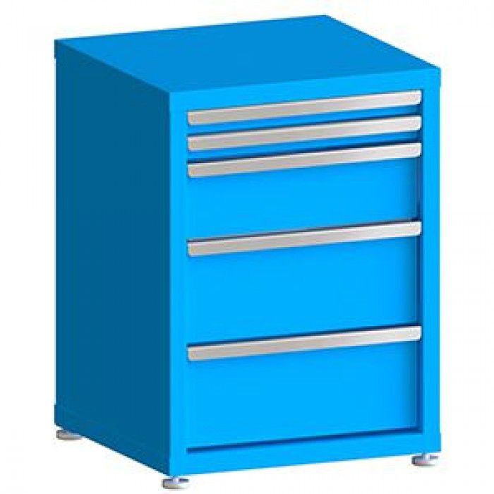 100# Capacity Drawer Cabinet, 2",2",6",8",8" drawers, 30" H x 22" W x 21" D