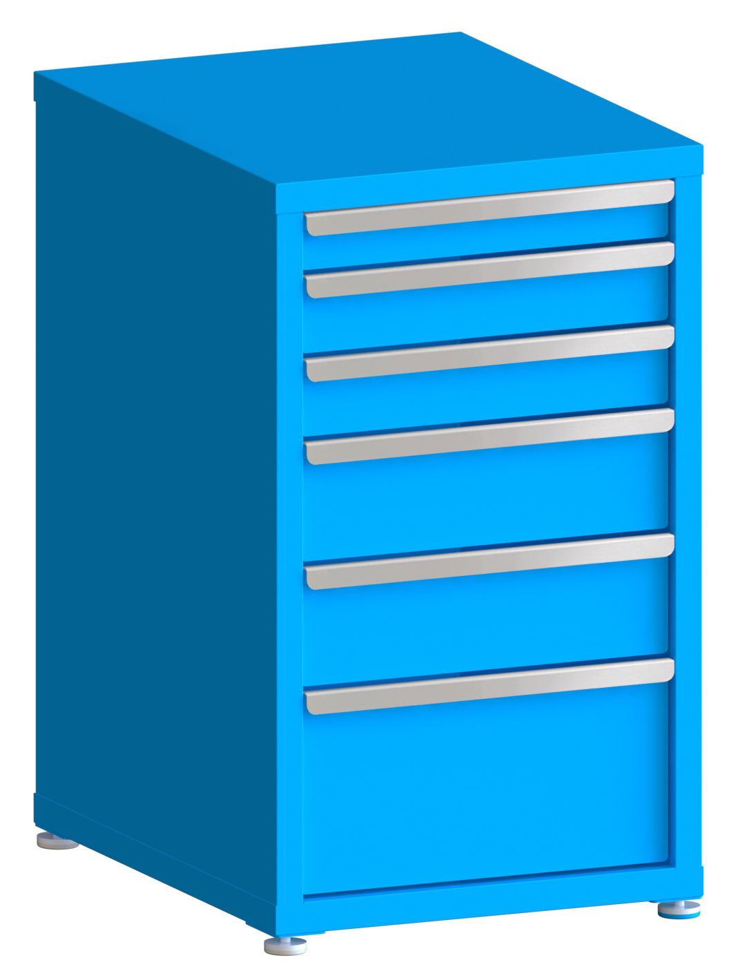 100# Capacity Drawer Cabinet, 3",4",4",6",6",10" drawers, 37" H x 22" W x 28" D