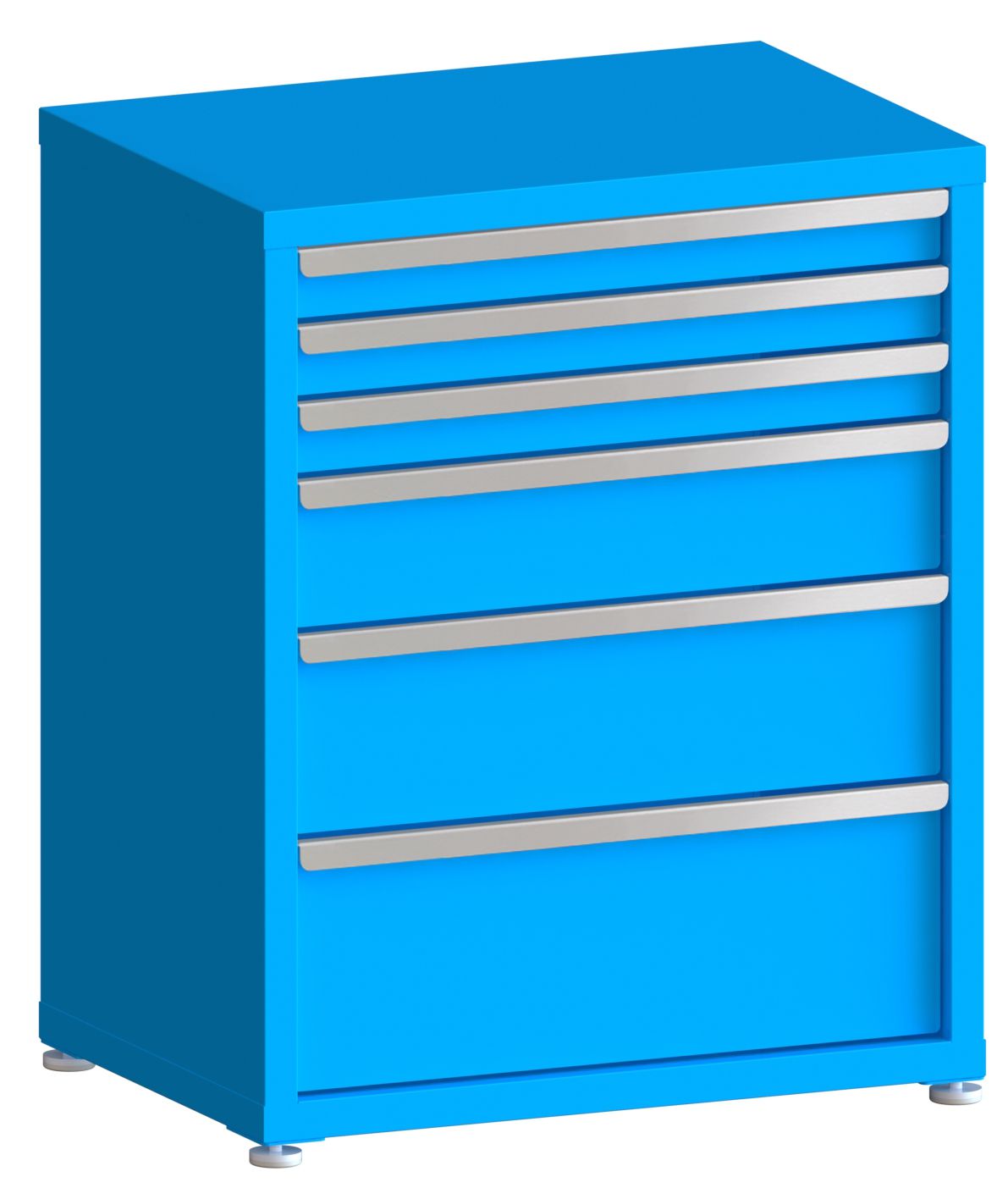 200# Capacity Drawer Cabinet, 3",3",3",6",8",10" drawers, 37" H x 30" W x 21" D