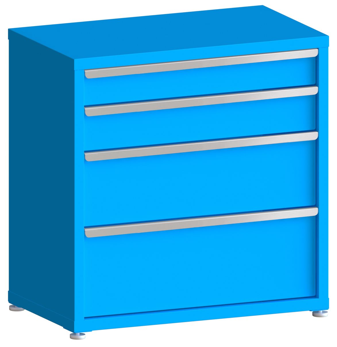 100# Capacity Drawer Cabinet, 5",6",10",12" drawers, 37" H x 36" W x 21" D