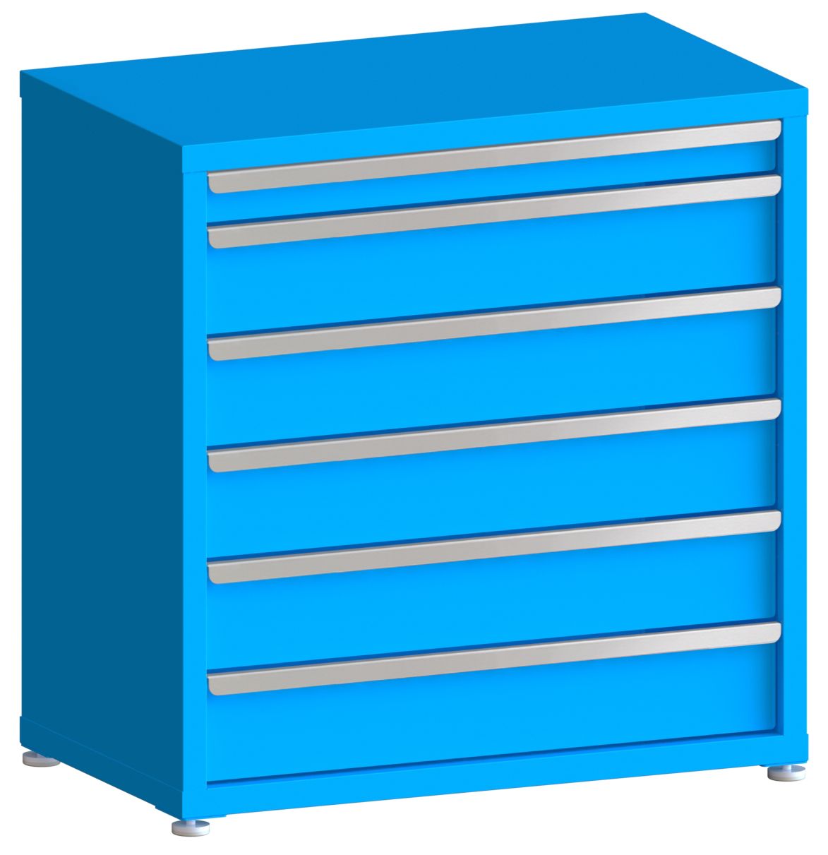 200# Capacity Drawer Cabinet, 3",6",6",6",6",6" drawers, 37" H x 36" W x 21" D