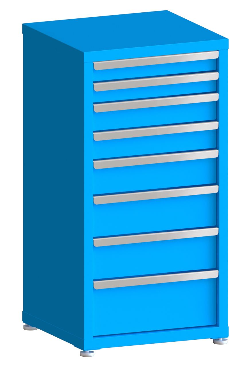 200# Capacity Drawer Cabinet, 3",3",4",4",5",6",6",8" drawers, 43" H x 22" W x 21" D