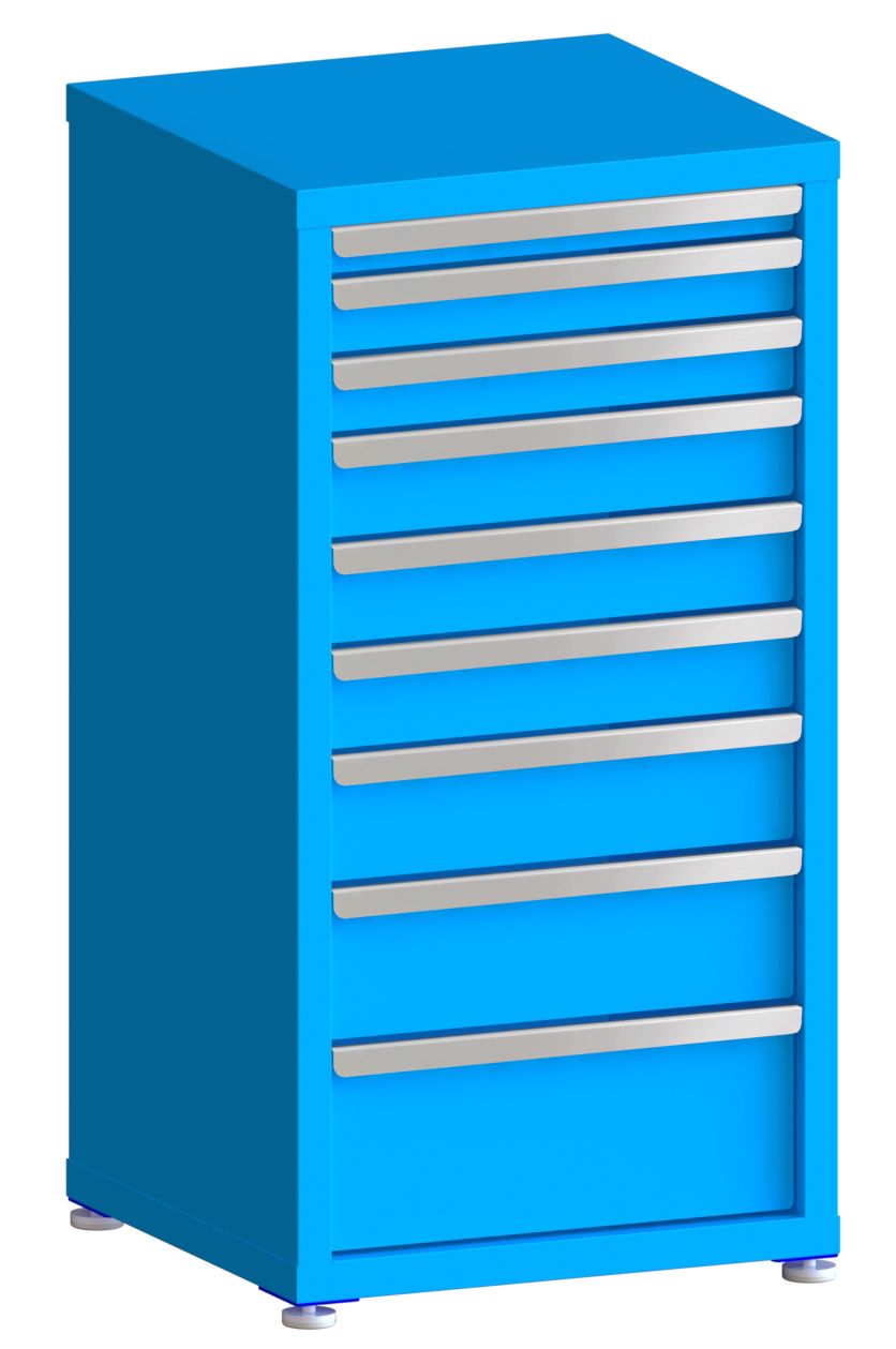 130# Capacity Drawer Cabinet, 2",3",3",4",4",4",5",6",8" drawers, 43" H x 22" W x 21" D
