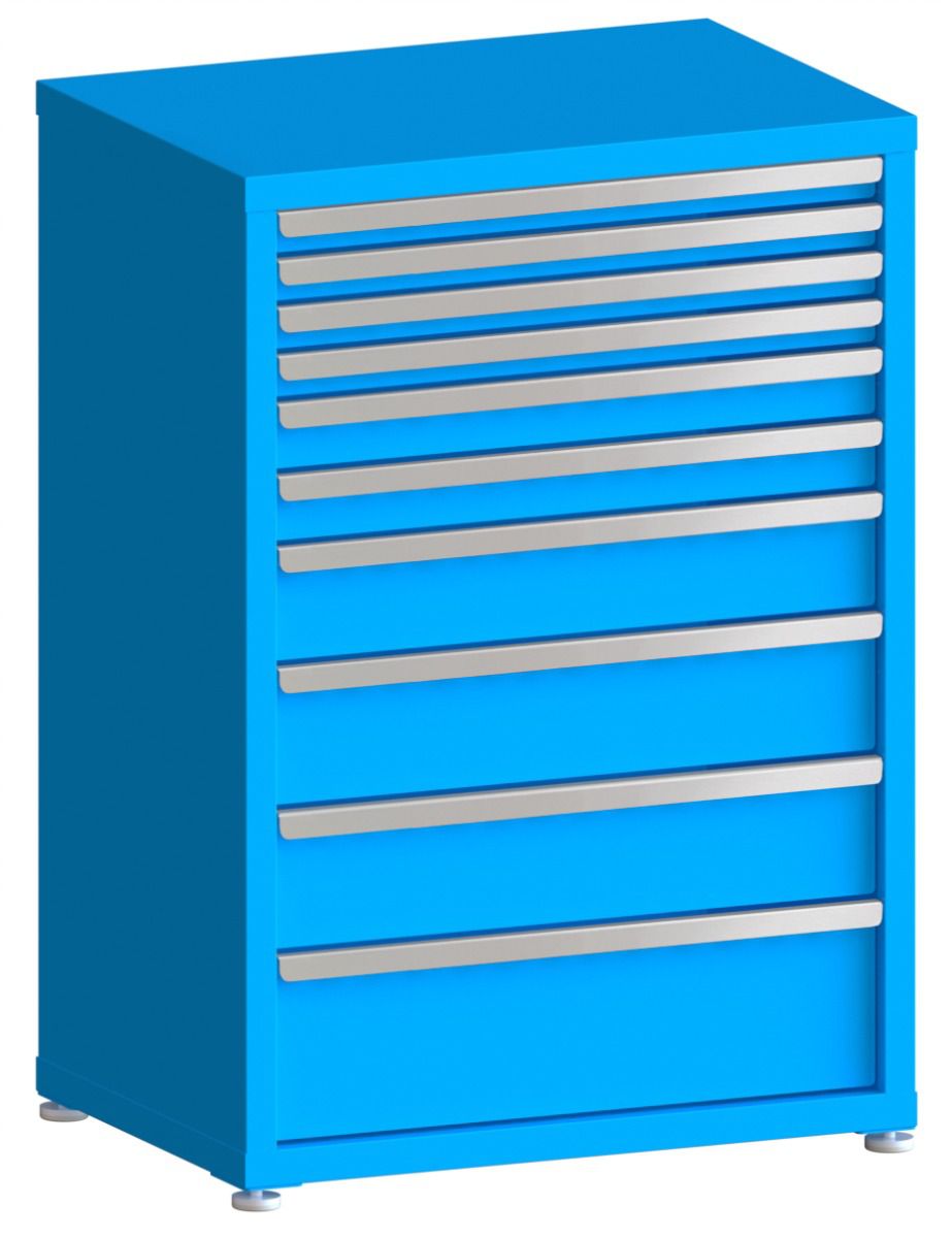 100# Capacity Drawer Cabinet, 2",2",2",2",3",3",5",6",6",8" drawers, 43" H x 30" W x 21" D