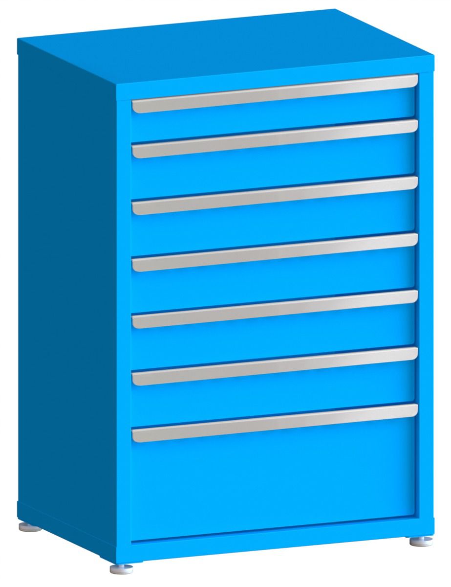 200# Capacity Drawer Cabinet, 4",5",5",5",5",5",10" drawers, 43" H x 30" W x 21" D