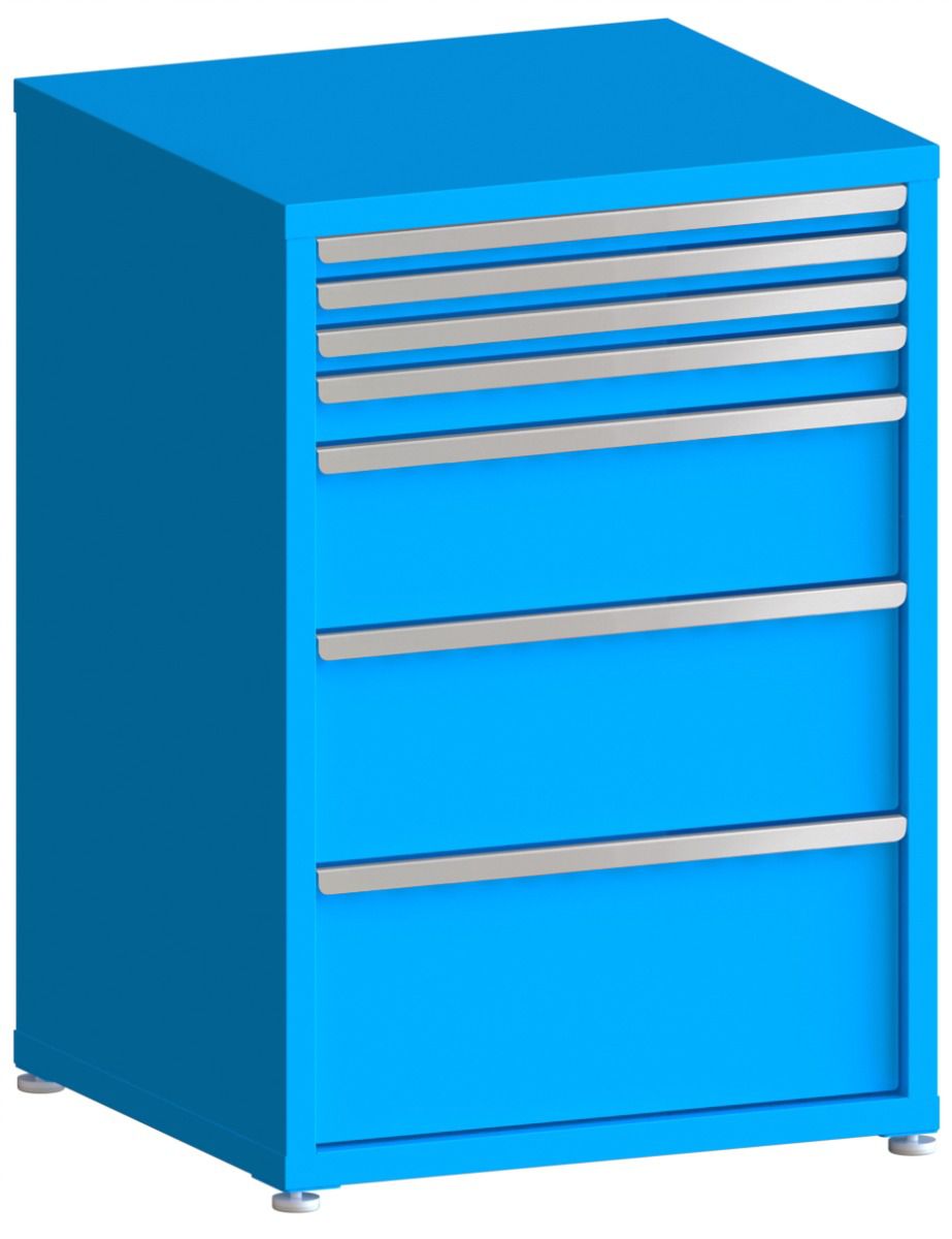 130# Capacity Drawer Cabinet, 2",2",2",3",8",10",12" drawers, 43" H x 30" W x 28" D