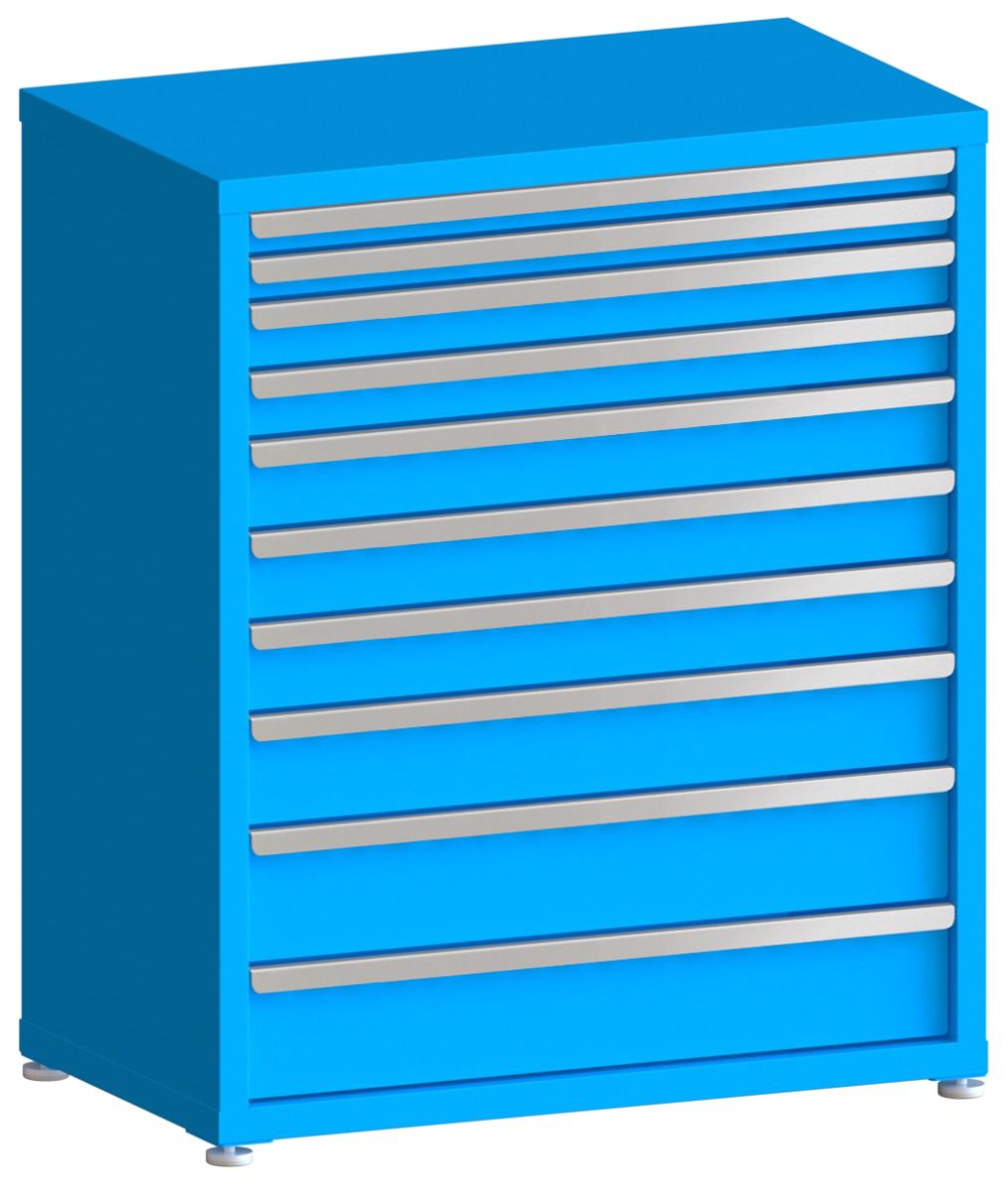 130# Capacity Drawer Cabinet, 2",2",3",3",4",4",4",5",6",6" drawers, 43" H x 36" W x 21" D