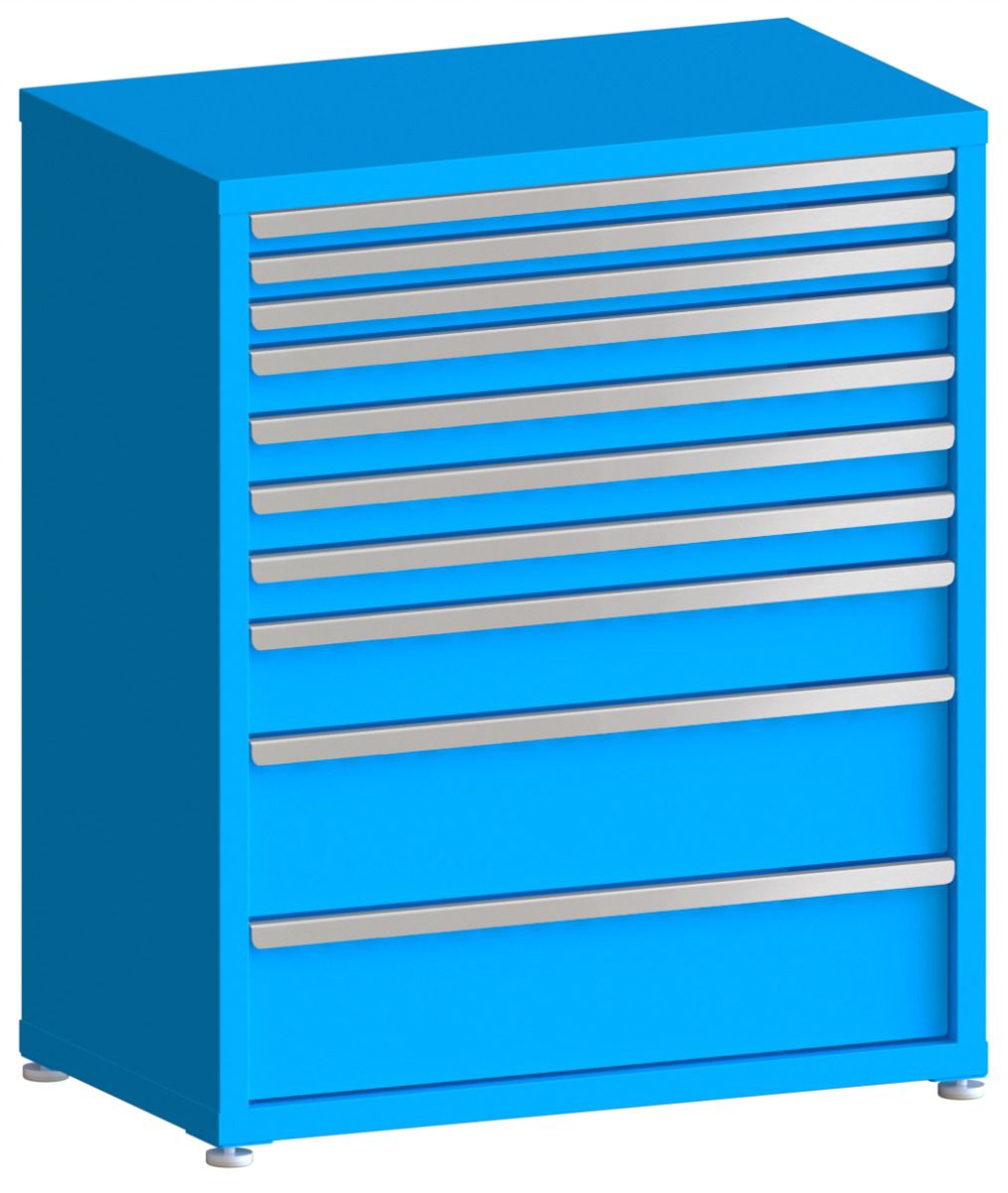 130# Capacity Drawer Cabinet, 2",2",2",3",3",3",3",5",8",8" drawers, 43" H x 36" W x 21" D