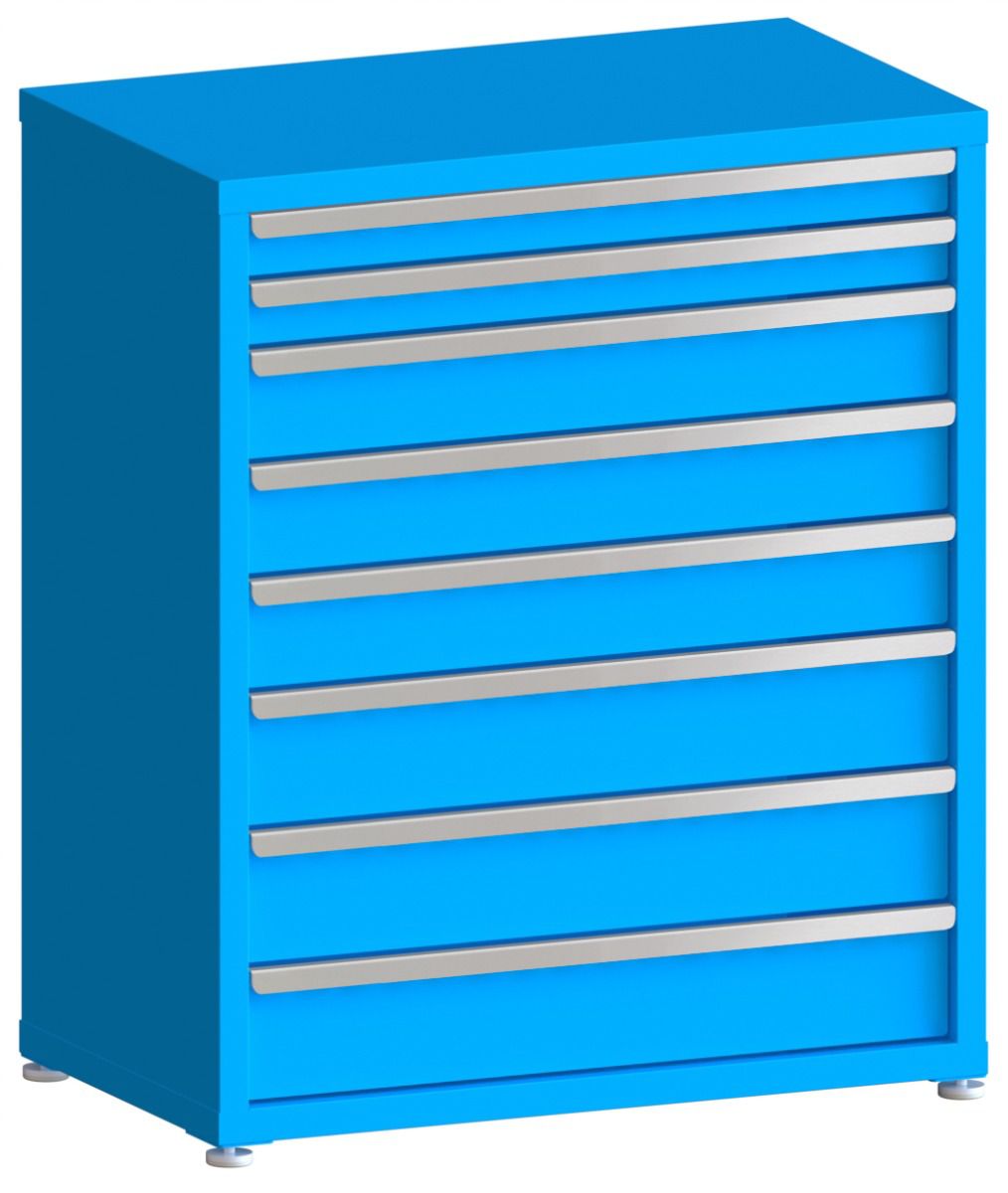 100# Capacity Drawer Cabinet, 3",3",5",5",5",6",6",6" drawers, 43" H x 36" W x 21" D