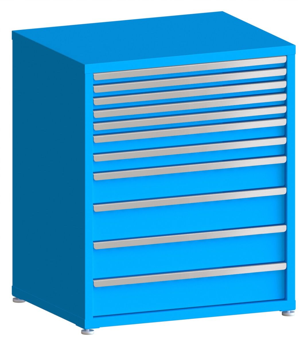 100# Capacity Drawer Cabinet, 2",2",2",2",2",3",3",5",6",6",6" drawers, 43" H x 36" W x 28" D