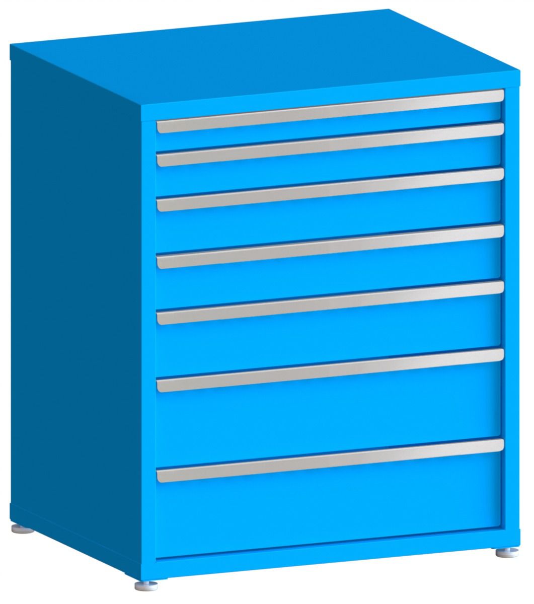 100# Capacity Drawer Cabinet, 3",4",5",5",6",8",8" drawers, 43" H x 36" W x 28" D