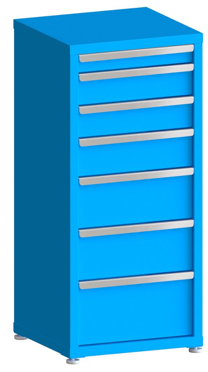 130# Capacity Drawer Cabinet, 3",5",5",6",8",8",10" drawers, 49" H x 22" W x 21" D