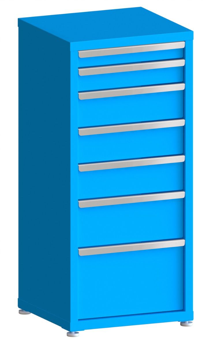 200# Capacity Drawer Cabinet, 3",4",6",6",6",8",12" drawers, 49" H x 22" W x 21" D