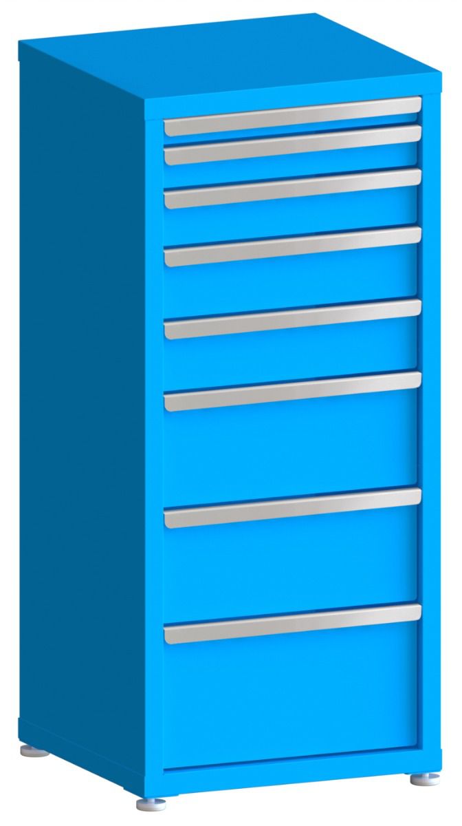 130# Capacity Drawer Cabinet, 2",3",4",5",5",8",8",10" drawers, 49" H x 22" W x 21" D