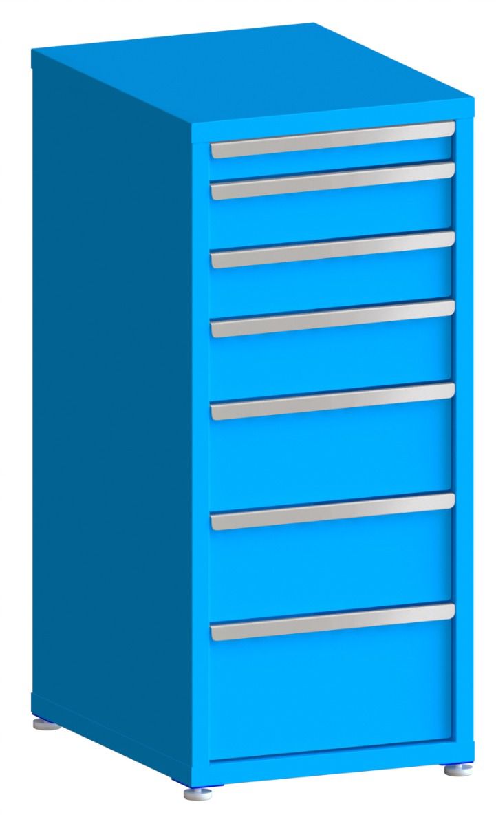 100# Capacity Drawer Cabinet, 3",5",5",6",8",8",10" drawers, 49" H x 22" W x 28" D