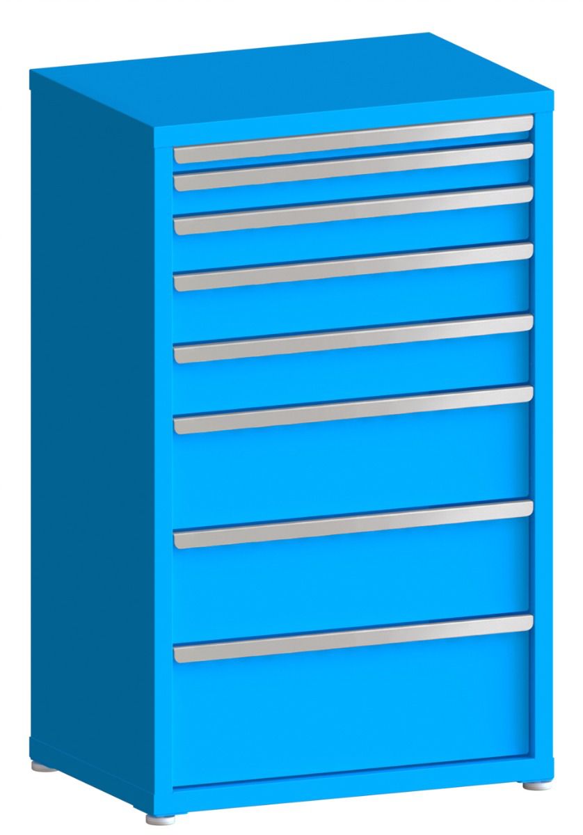 100# Capacity Drawer Cabinet, 2",3",4",5",5",8",8",10" drawers, 49" H x 30" W x 21" D