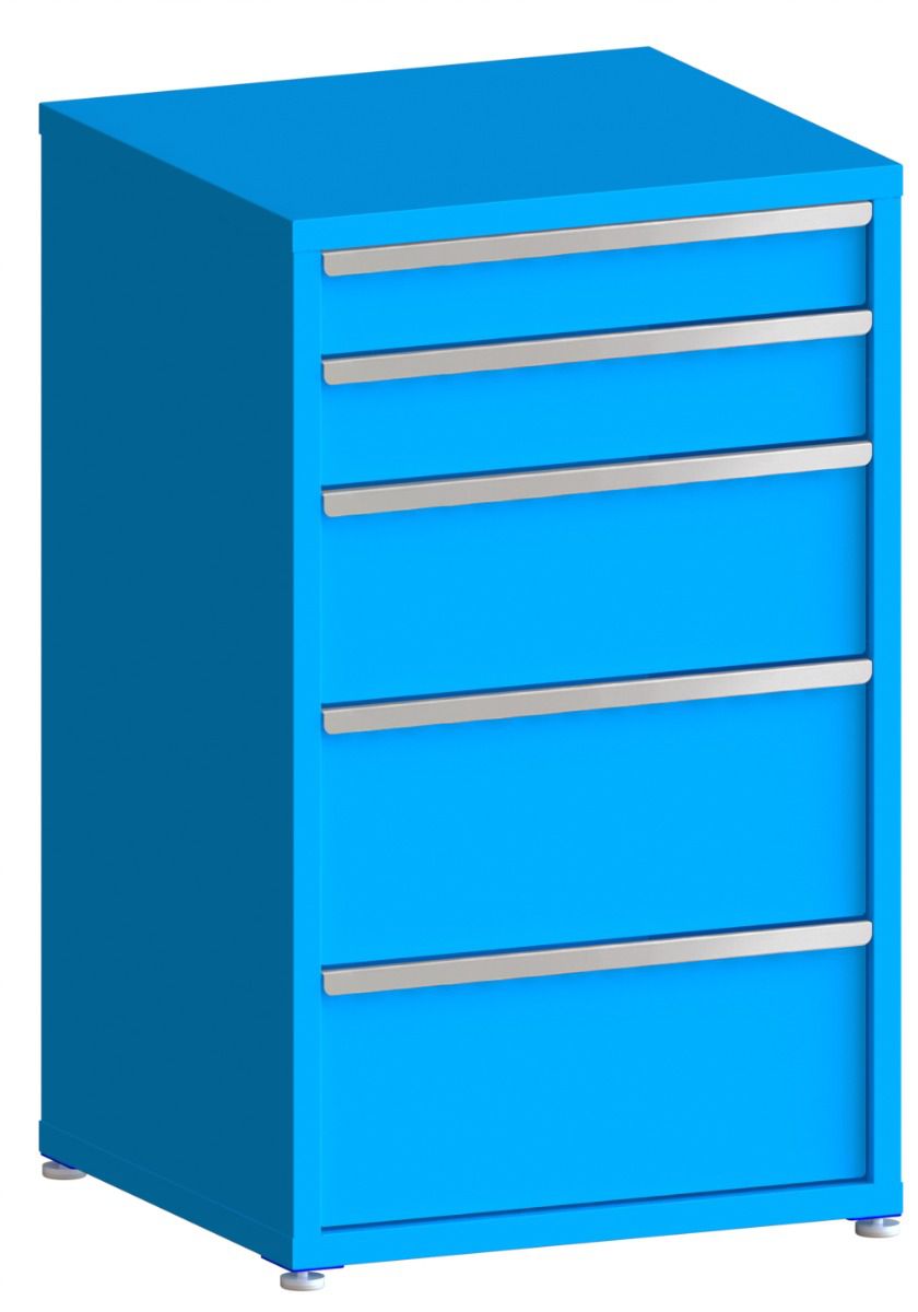200# Capacity Drawer Cabinet, 5",6",10",12",12" drawers, 49" H x 30" W x 28" D