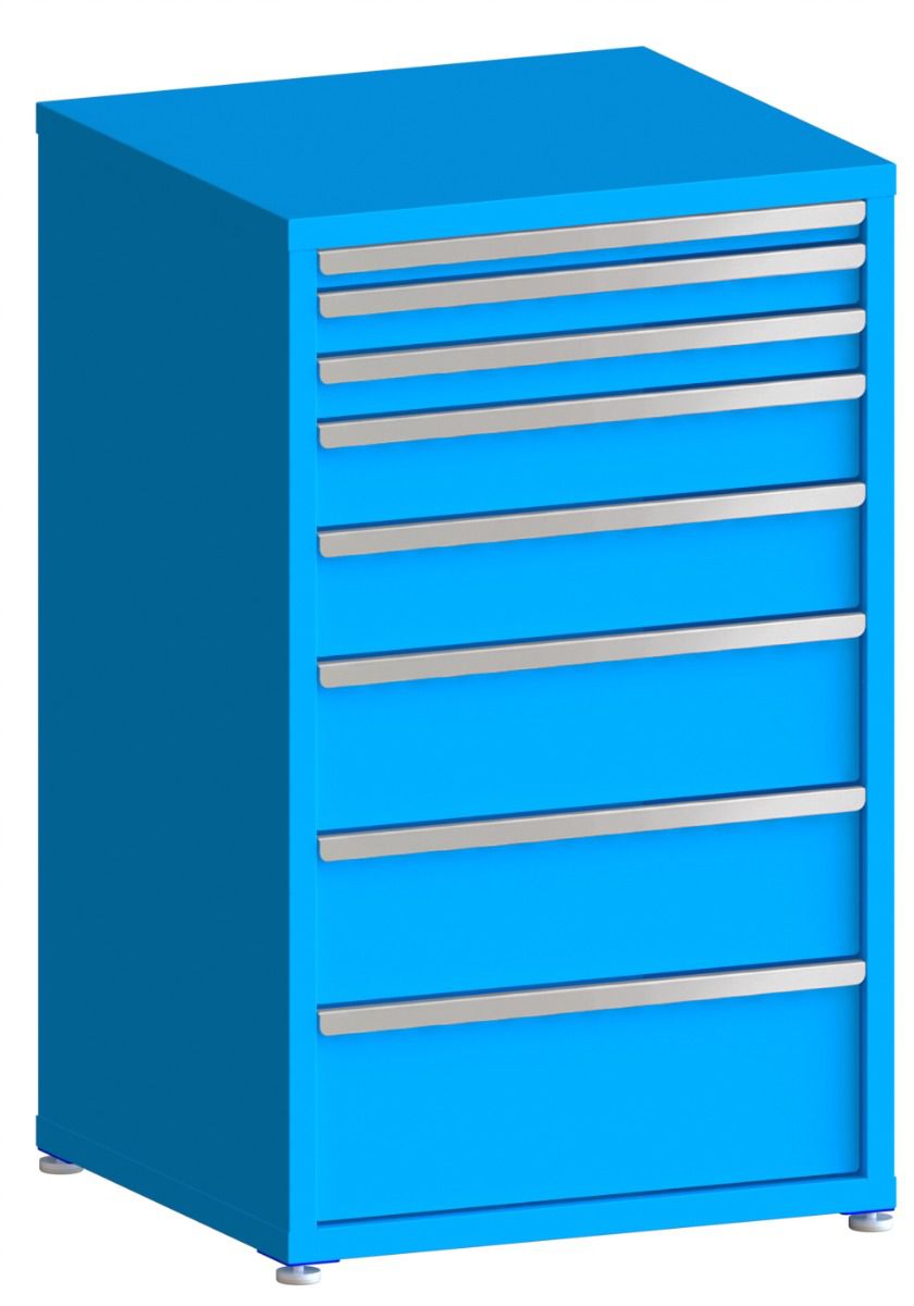 100# Capacity Drawer Cabinet, 2",3",3",5",6",8",8",10" drawers, 49" H x 30" W x 28" D
