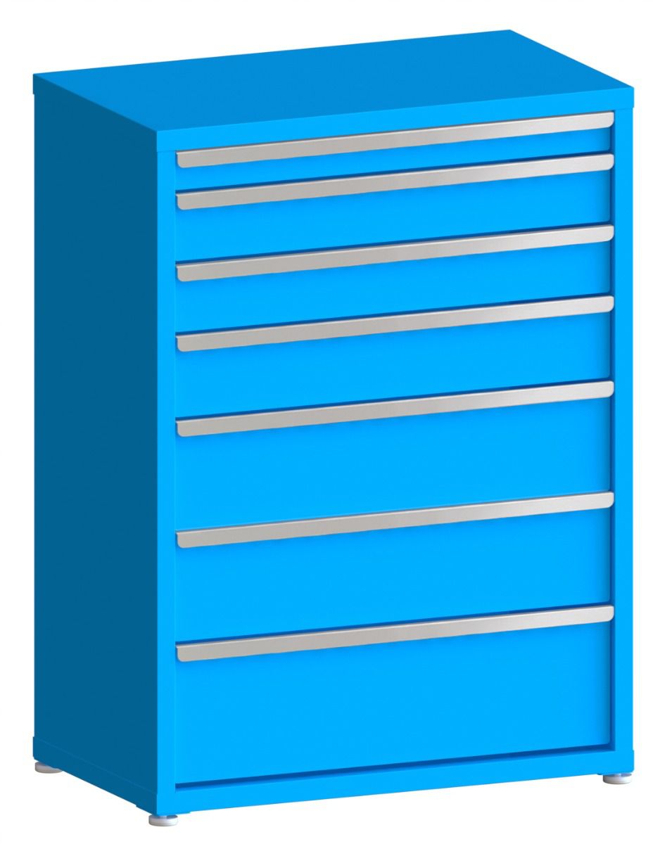 200# Capacity Drawer Cabinet, 3",5",5",6",8",8",10" drawers, 49" H x 36" W x 21" D