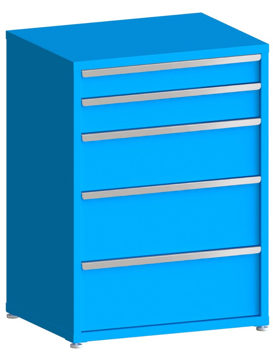 200# Capacity Drawer Cabinet, 5",6",10",12",12" drawers, 49" H x 36" W x 28" D
