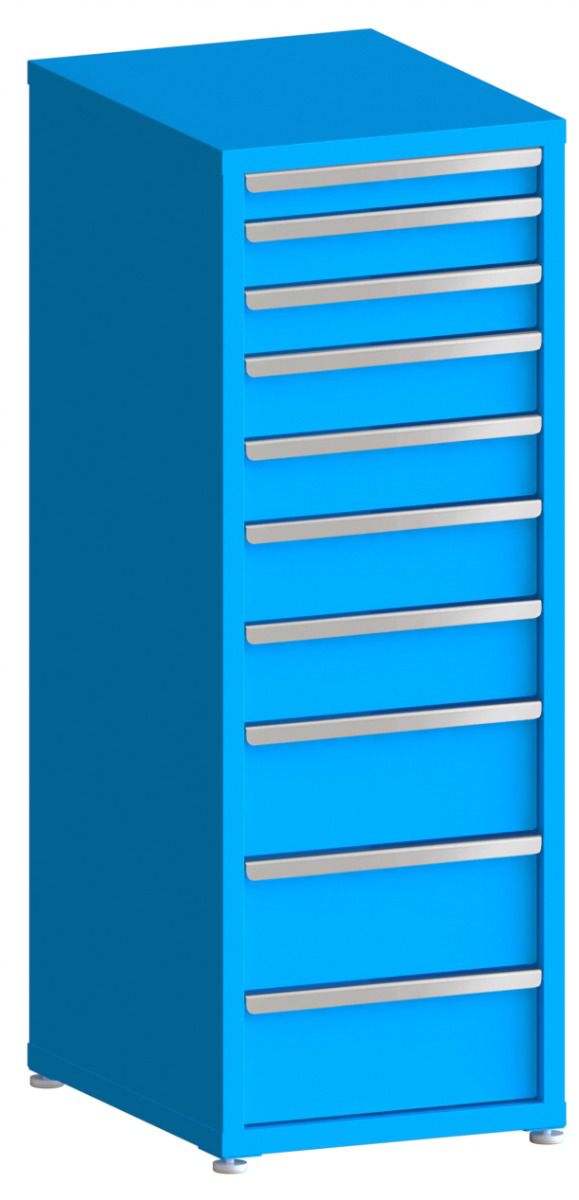 100# Capacity Drawer Cabinet, 3",4",4",5",5",6",6",8",8",8" drawers, 61" H x 22" W x 28" D