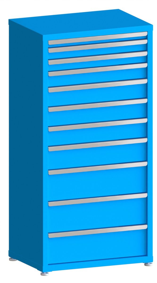 130# Capacity Drawer Cabinet, 2",3",3",4",5",5",5",6",8",8",8" drawers, 61" H x 30" W x 21" D