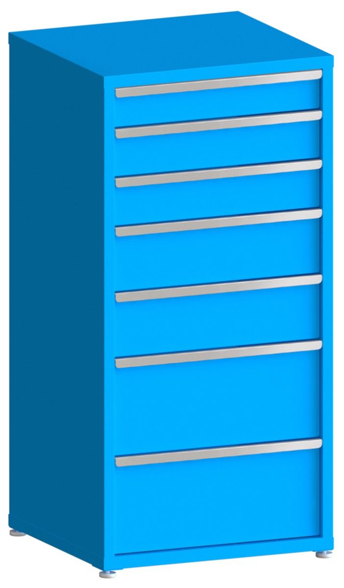 200# Capacity Drawer Cabinet, 5",6",6",8",8",12",12" drawers, 61" H x 30" W x 28" D