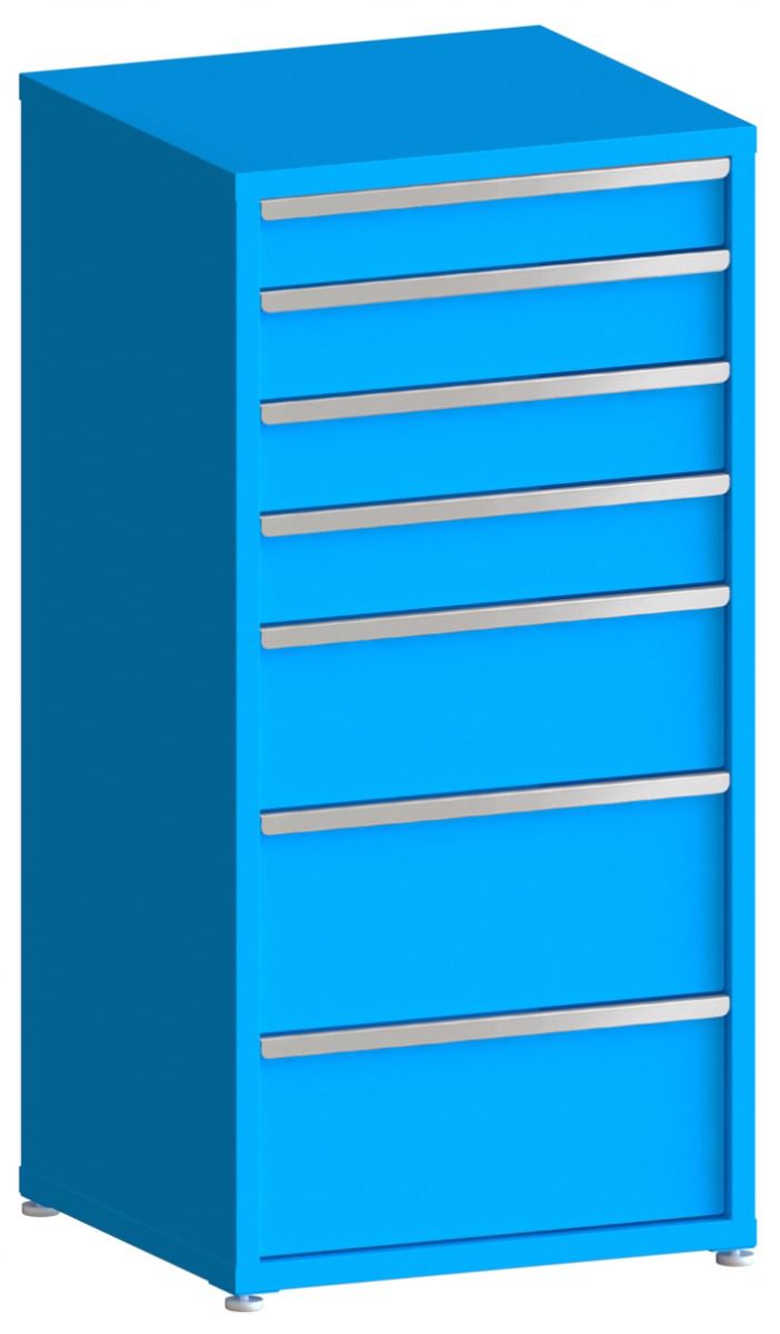 200# Capacity Drawer Cabinet, 5",6",6",6",10",12",12" drawers, 61" H x 30" W x 28" D
