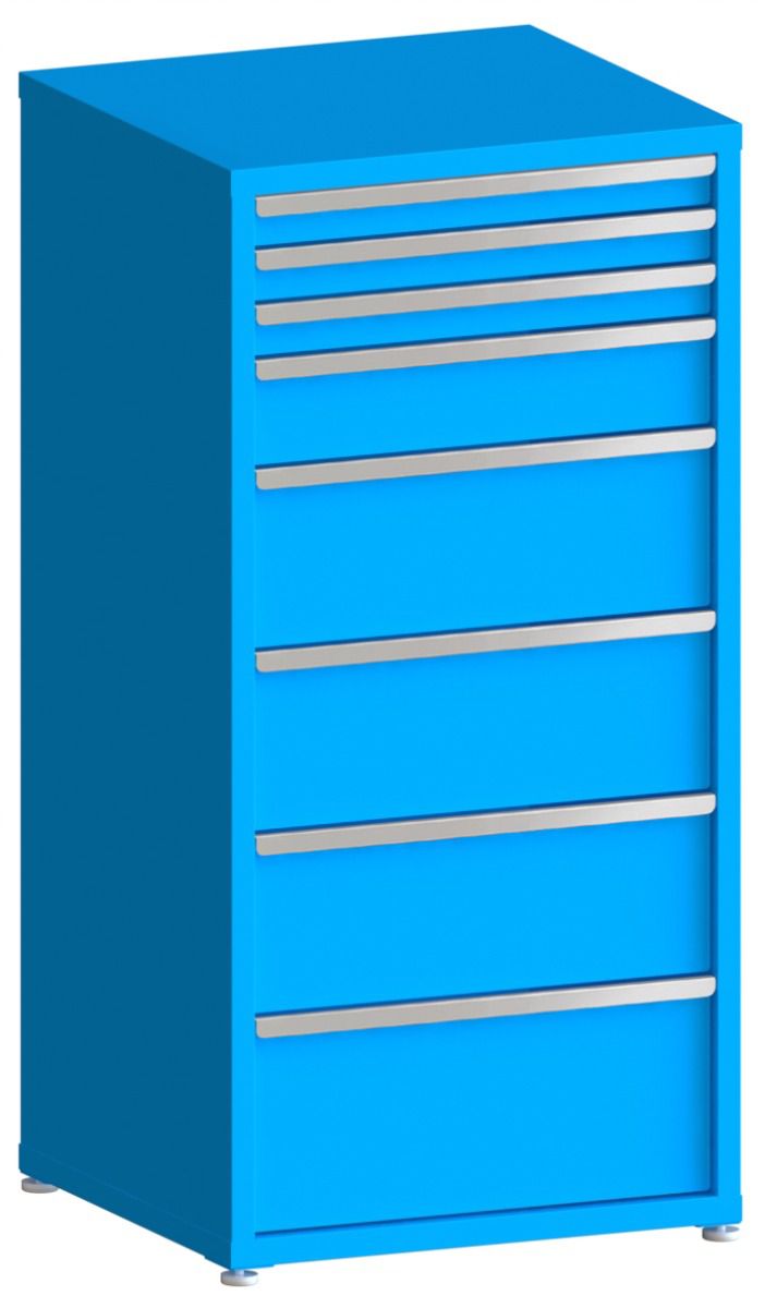 100# Capacity Drawer Cabinet, 3",3",3",6",10",10",10",12" drawers, 61" H x 30" W x 28" D