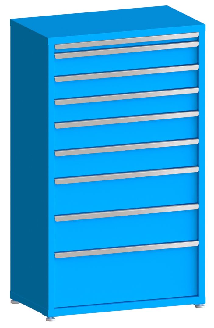 100# Capacity Drawer Cabinet, 2",5",5",5",6",6",8",8",12" drawers, 61" H x 36" W x 21" D