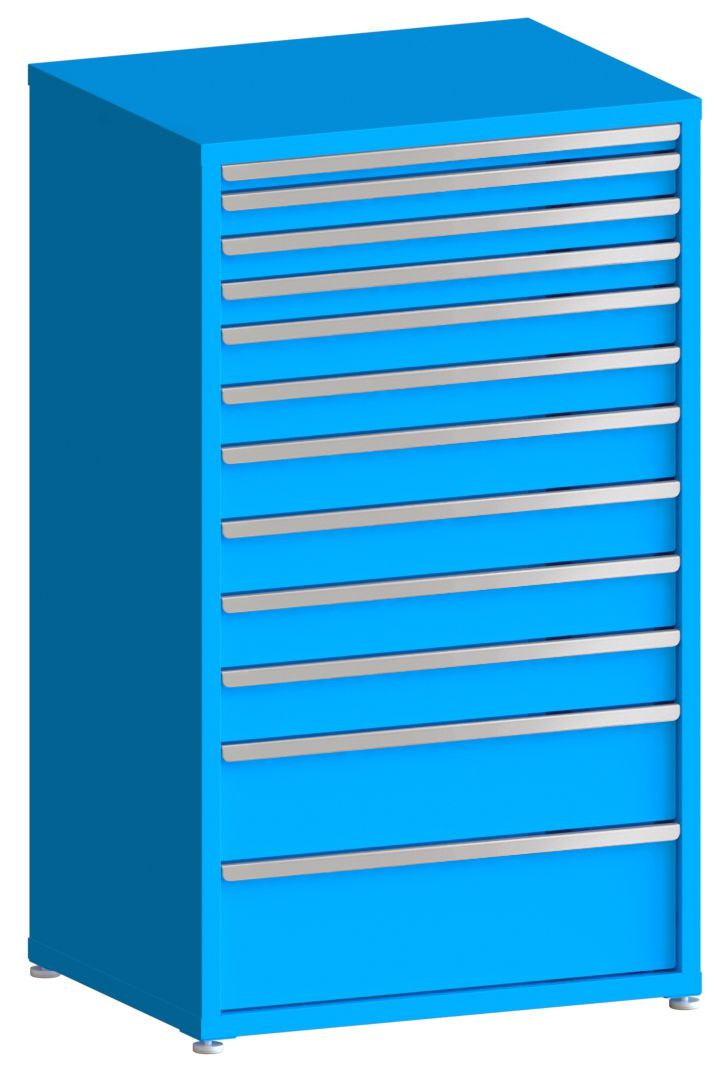 100# Capacity Drawer Cabinet, 2",3",3",3",4",4",5",5",5",5",8",10" drawers, 61" H x 36" W x 28" D