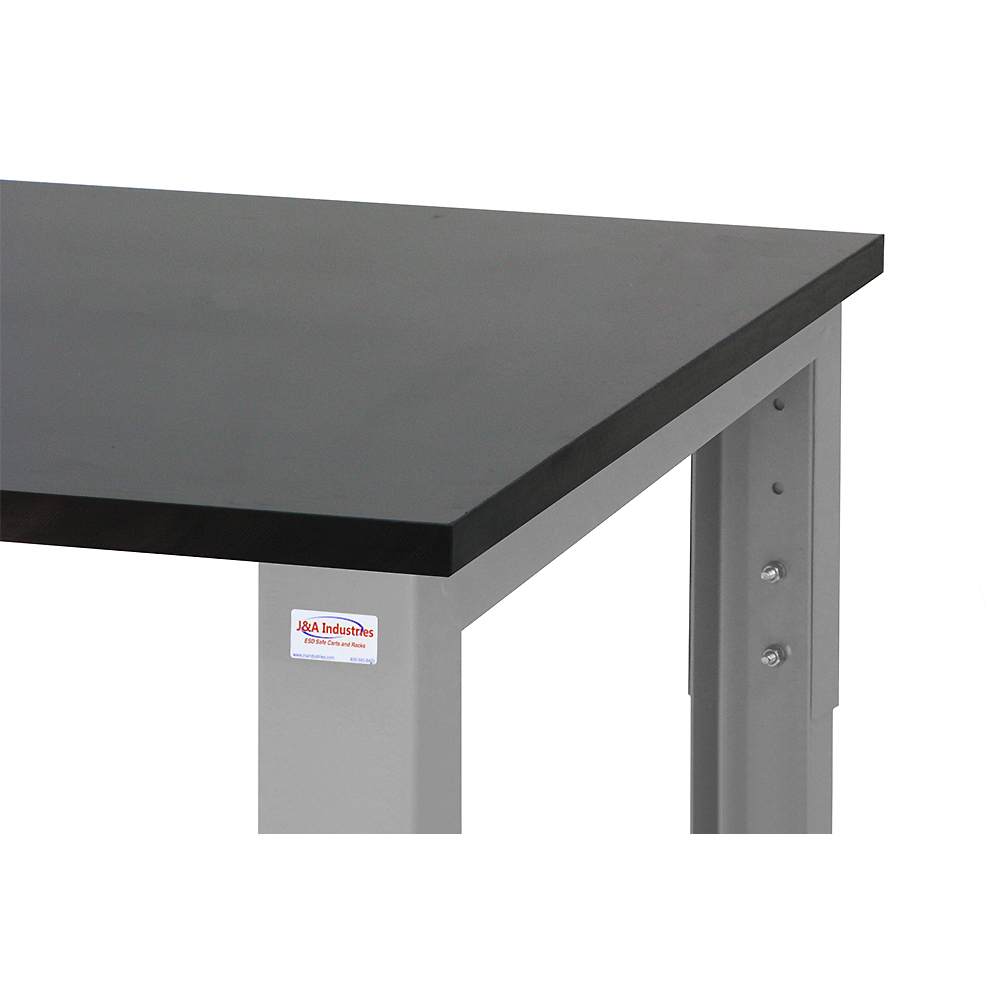JA1200 Workbench with 1" Phenolic Resin Work Surface, Square Cut Edge - Image 2