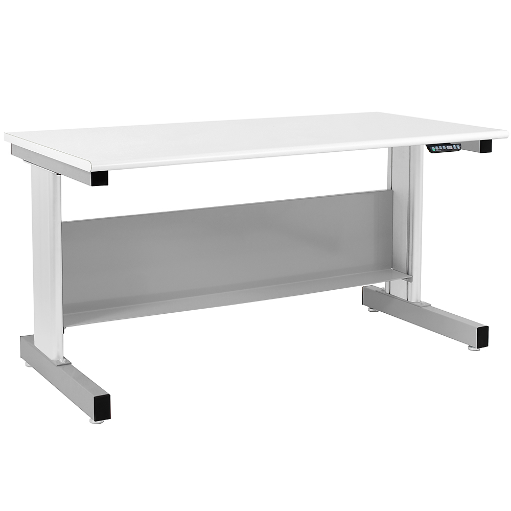 JA500 Electric Hydraulic Lift Workbench with Cleanroom Laminate Top