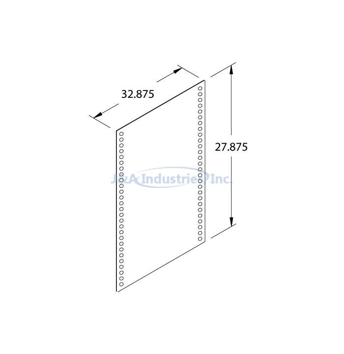 CART SIDE PANEL, 38" HIGH, SET OF 2
