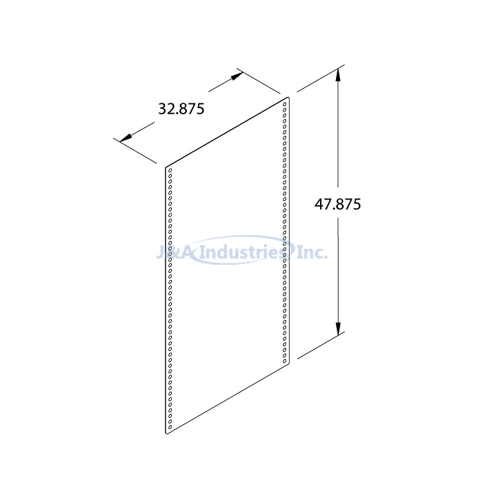 CART SIDE PANEL, 58" HIGH, SET OF 2