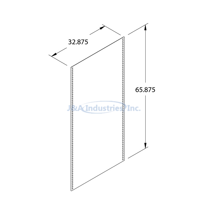 CART SIDE PANEL, 76" HIGH, SET OF 2