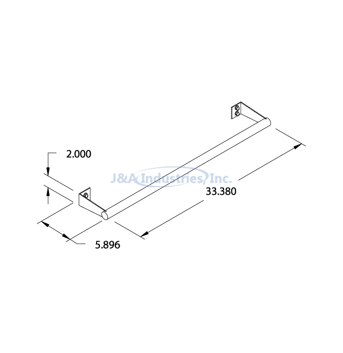 CART PUSHBAR, 36", 60"®