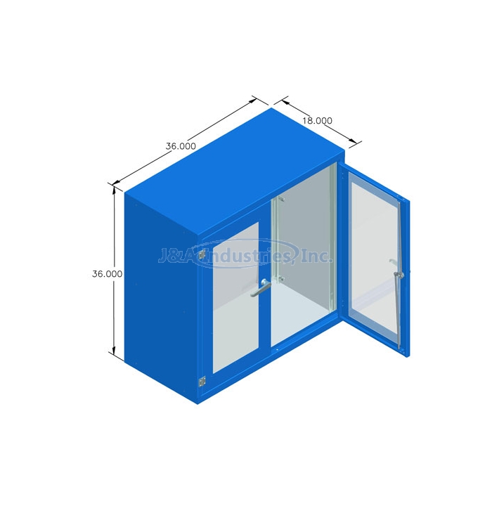 ESD Welded Cabinet Single Depth, 36" Single Entry®