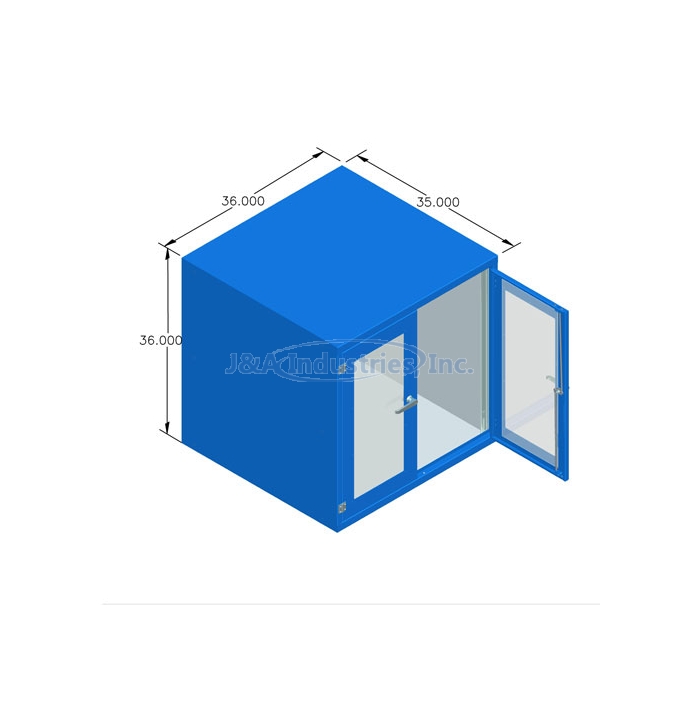 ESD Welded Cabinet W/Single Entry, 36"®